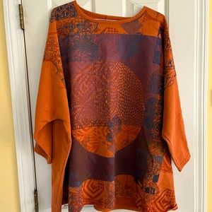 Blue Fish Redwood Tunic in Ember, O/S